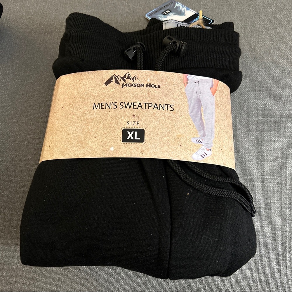 New Jackson Hole Men’s Black Sweatpants Size:XL